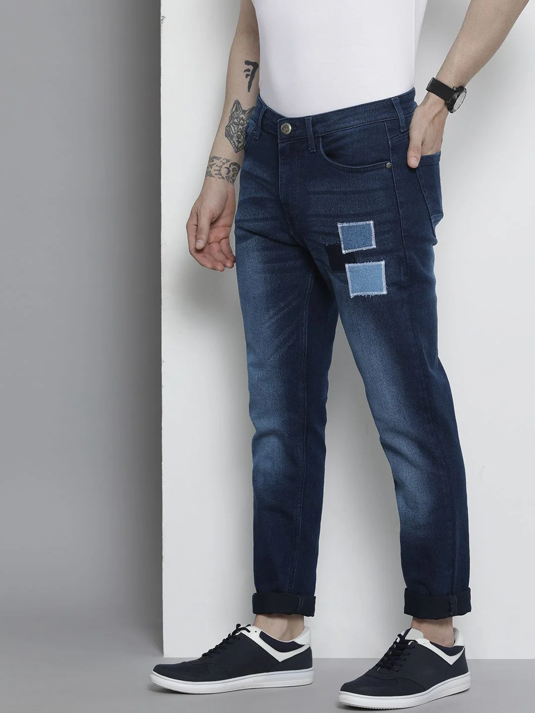 The Indian Garage Co Men Slim Fit Light Fade Jeans - Image 2