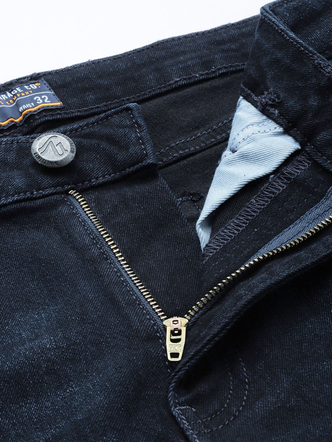 The Indian Garage Co Men Slim Fit Light Fade Stretchable Jeans - Image 4