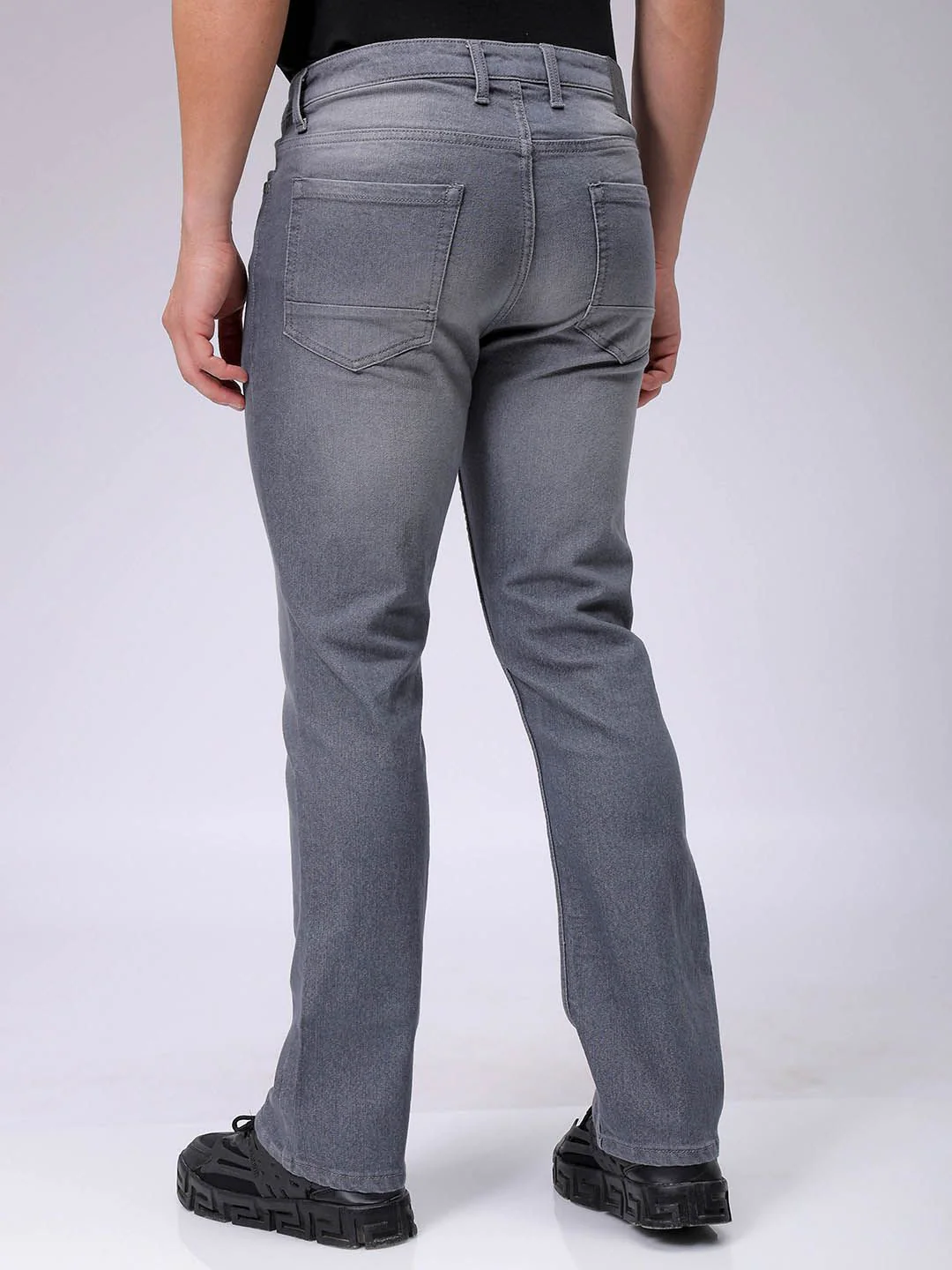 The Indian Garage Co Men Slim Fit Low Distress Light Fade Stretchable Jeans - Image 5