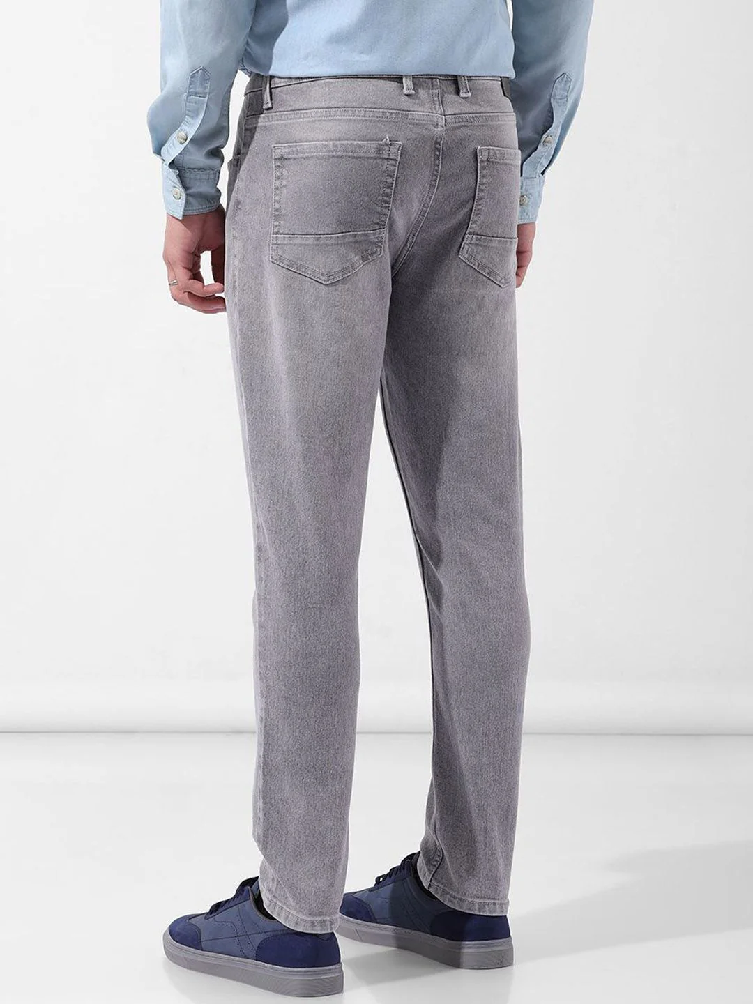The Indian Garage Co Men Slim Fit Mid-Rise Stretchable Jeans - Image 4