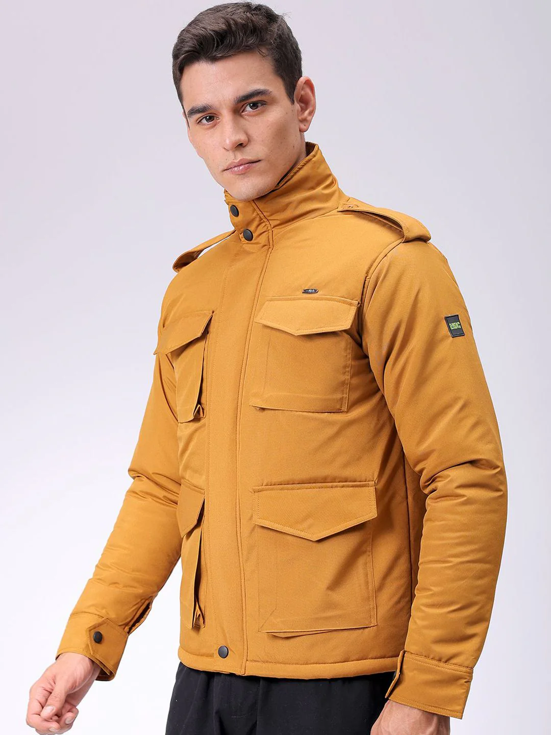 The Indian Garage Co Men Slim Fit Military Bomber Utility Jacket - Image 5