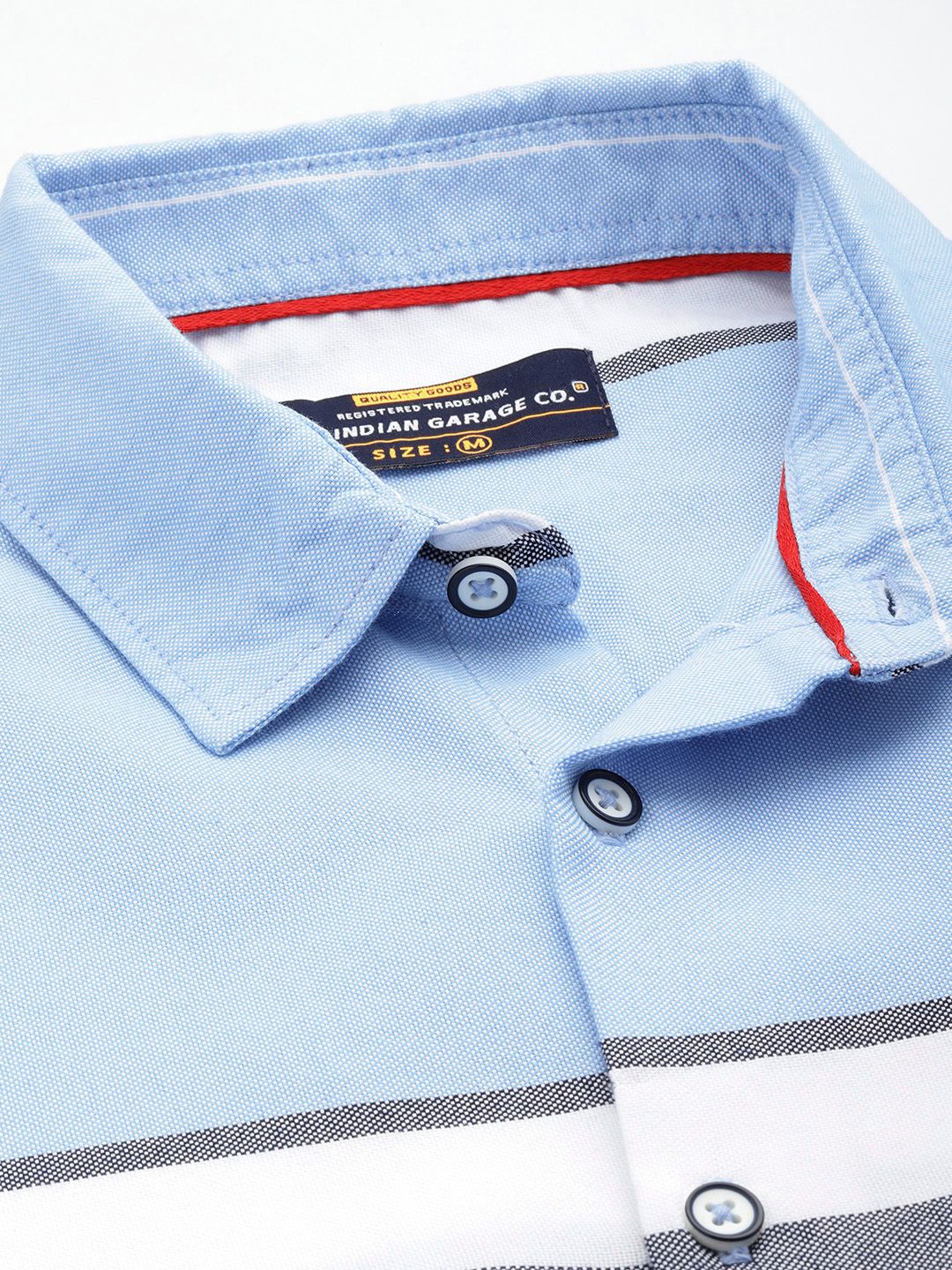 The Indian Garage Co Men Slim Fit Multi Stripes Opaque Casual Shirt - Image 2