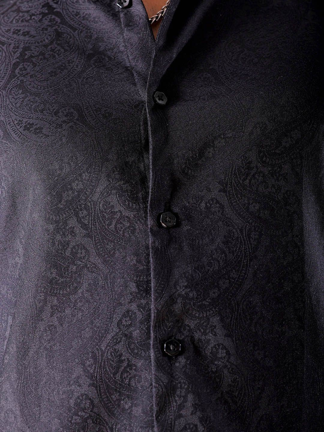 The Indian Garage Co Men Slim Fit Opaque Party Shirt - Image 3