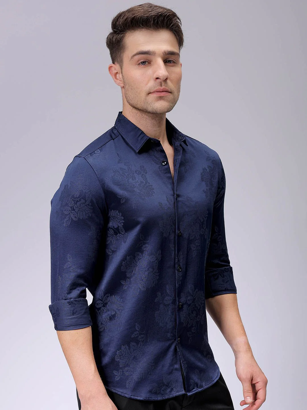 The Indian Garage Co Men Slim Fit Opaque Party Shirt - Image 5
