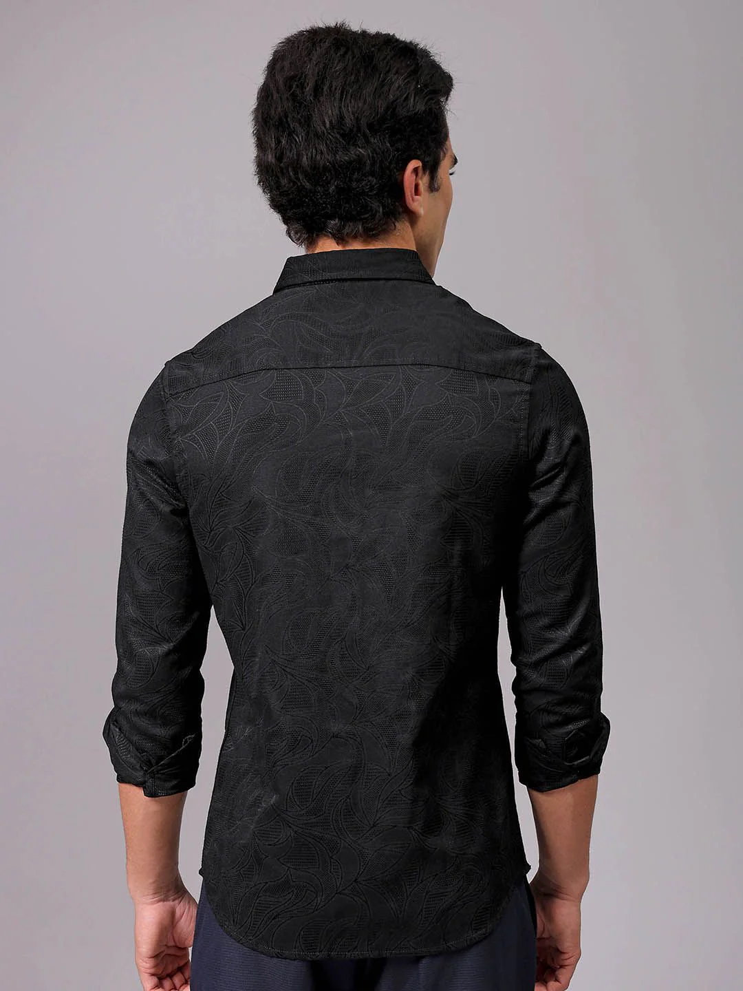 The Indian Garage Co Men Slim Fit Opaque Party Shirt - Image 4