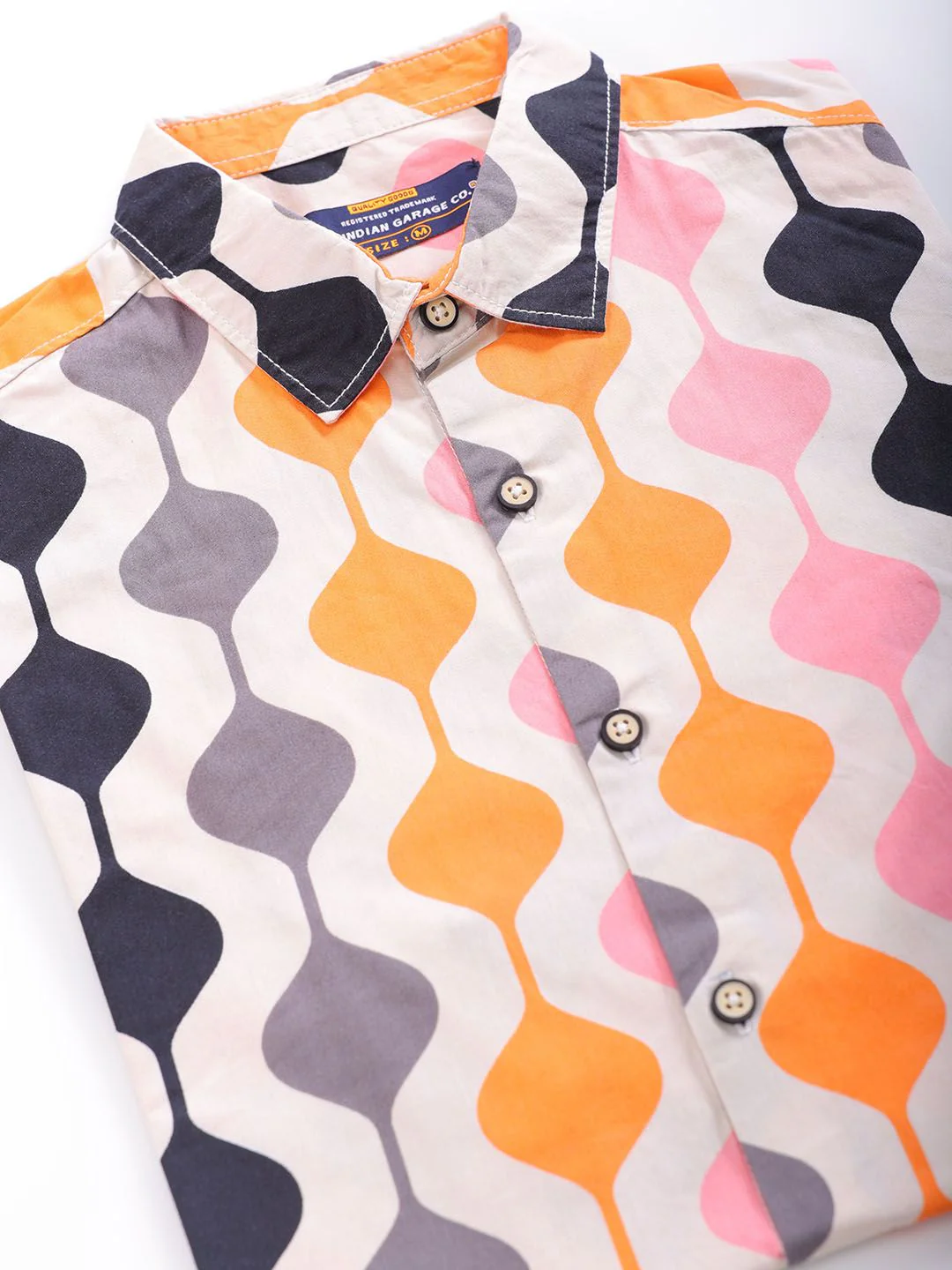 The Indian Garage Co Men Slim Fit Opaque Printed Casual Shirt - Image 7