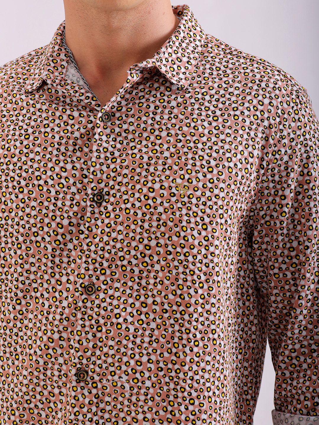 The Indian Garage Co Men Slim Fit Opaque Printed Casual Shirt - Image 2