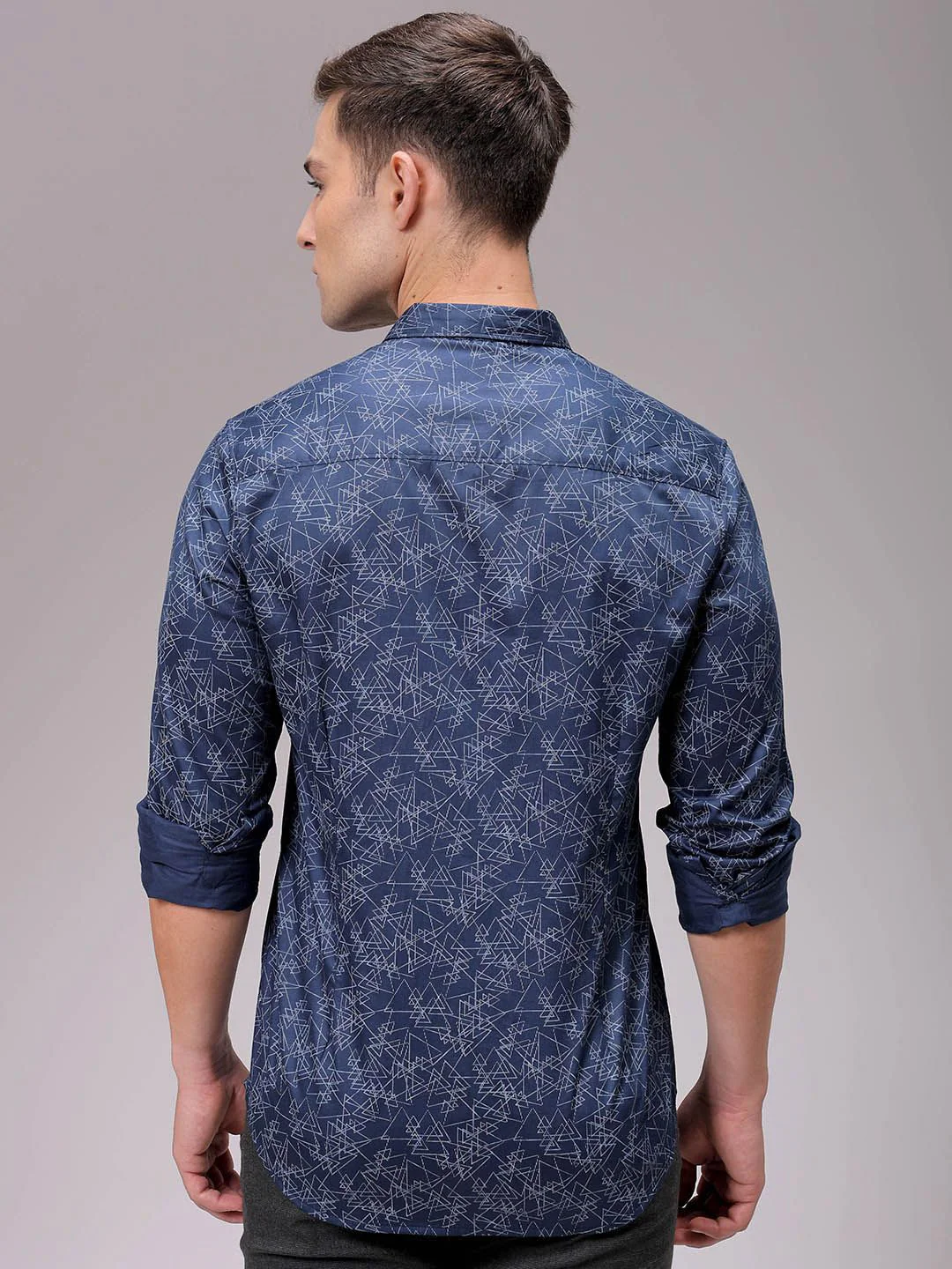 The Indian Garage Co Men Slim Fit Opaque Printed Casual Shirt - Image 6