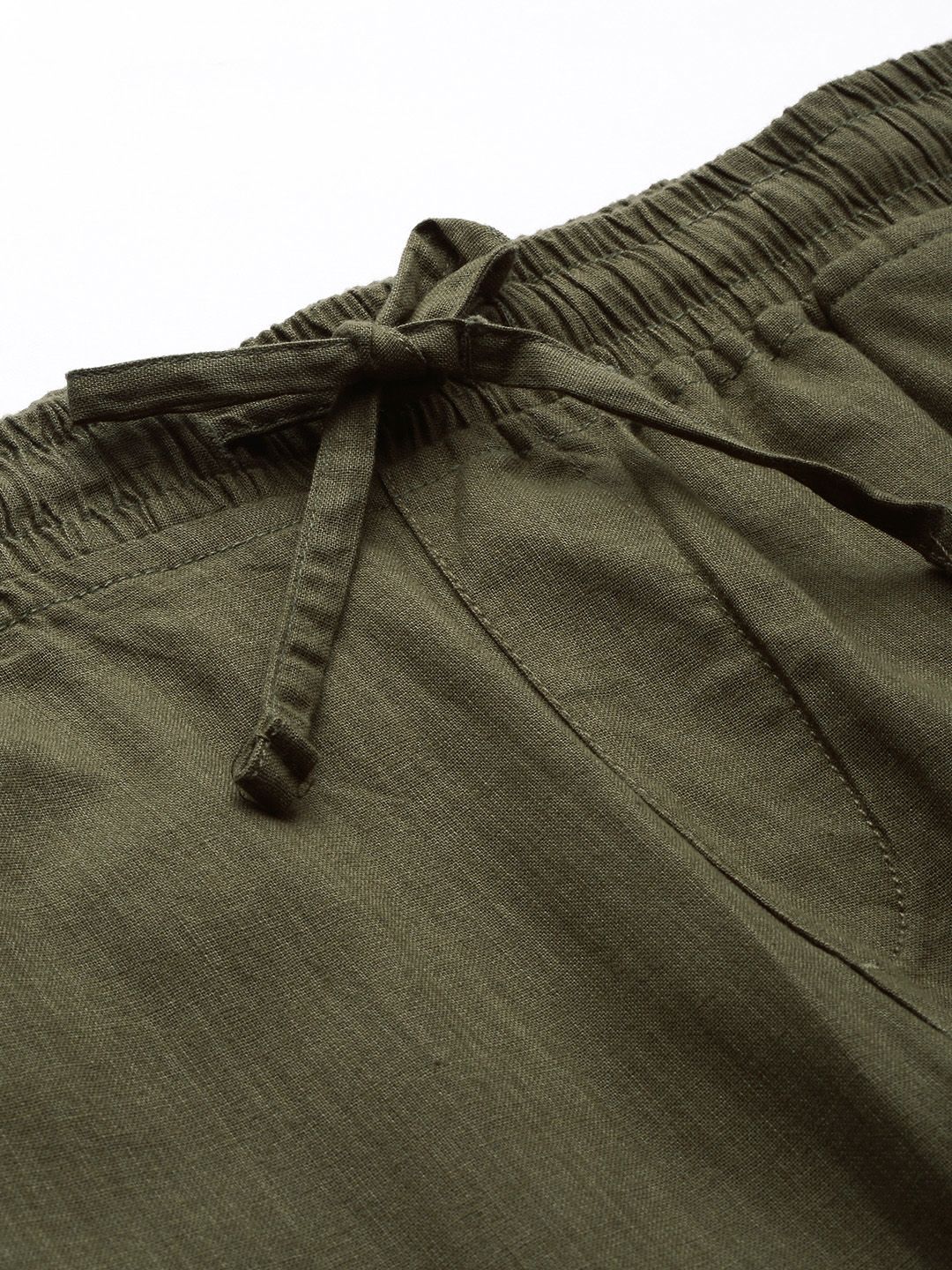 The Indian Garage Co Men Slim Fit Pure Cotton Trousers - Image 4