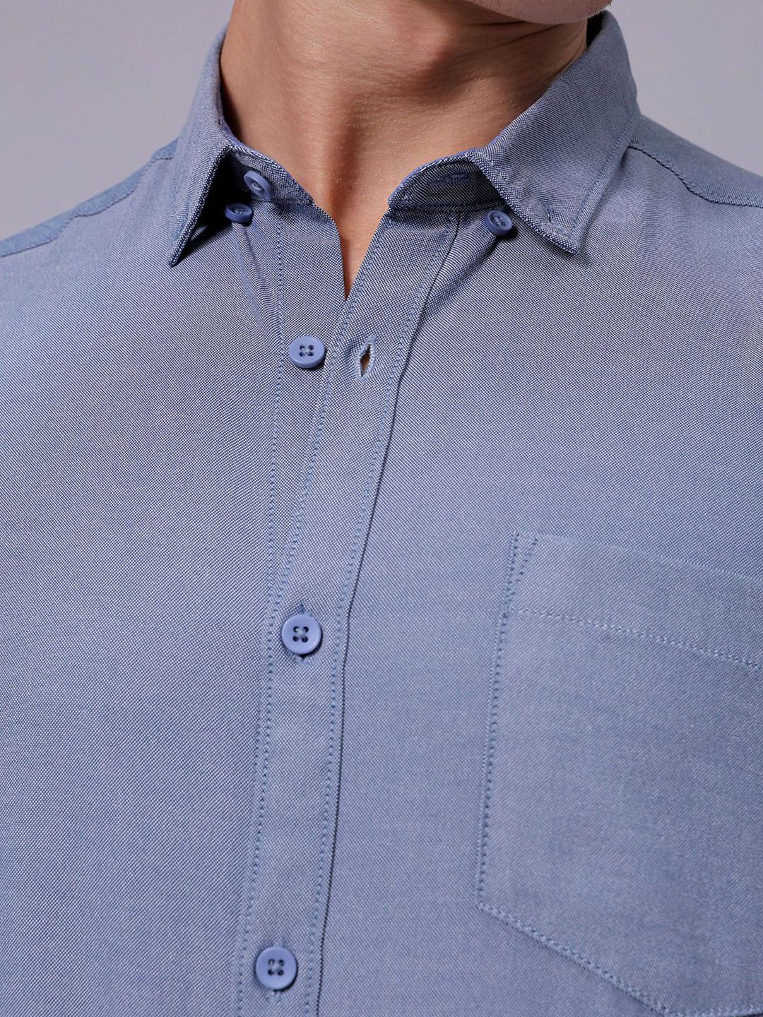 The Indian Garage Co Men Slim Fit Solid Casual Shirt - Image 3