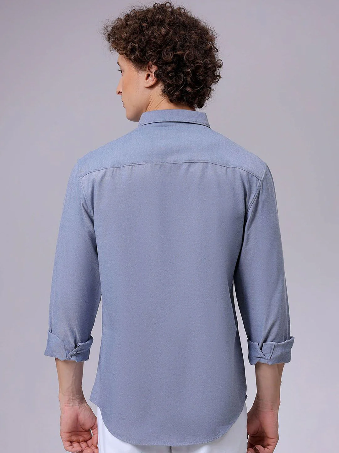 The Indian Garage Co Men Slim Fit Solid Casual Shirt - Image 4