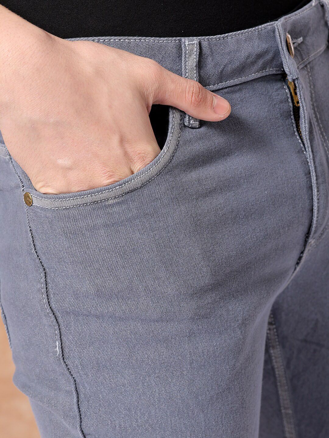 The Indian Garage Co Men Slim Fit Stretchable Jeans - Image 6