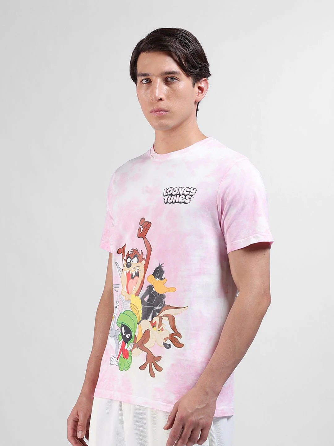 The Indian Garage Co Men Slim Fit Tie & Dye Looney Tunes T-Shirt - Image 4