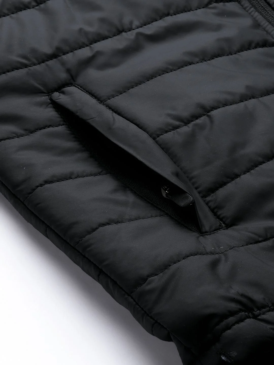The Indian Garage Co Men Slim Fit Zip-Front Puffer Jacket with Detachable Hood - Image 6