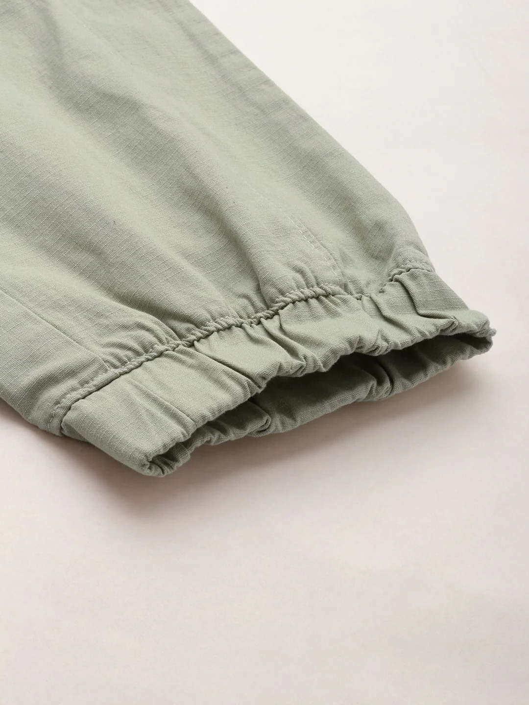 The Indian Garage Co Men Solid Cotton Joggers Trousers - Image 7