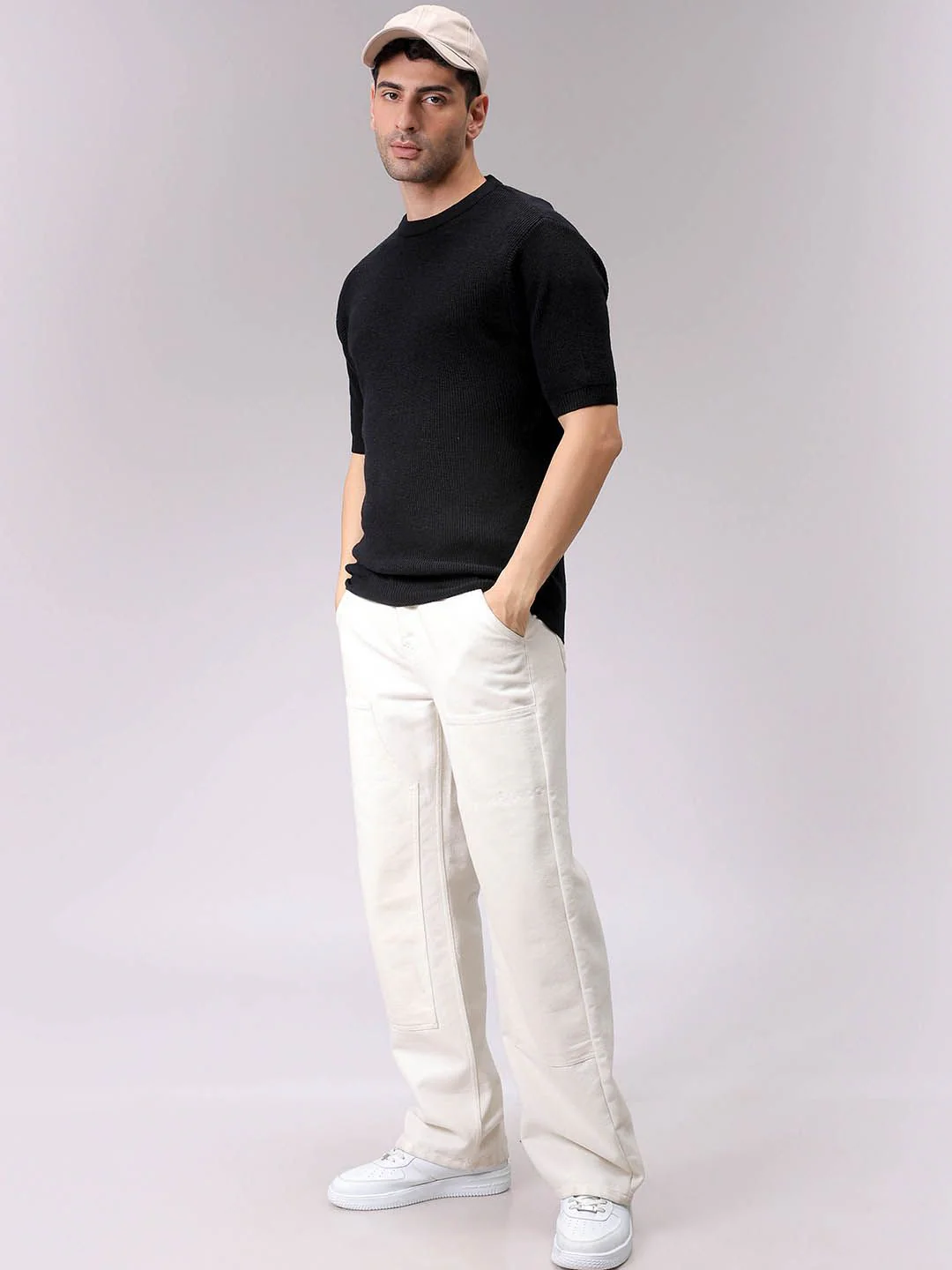 The Indian Garage Co Men Solid Round Neck Pullover - Image 6