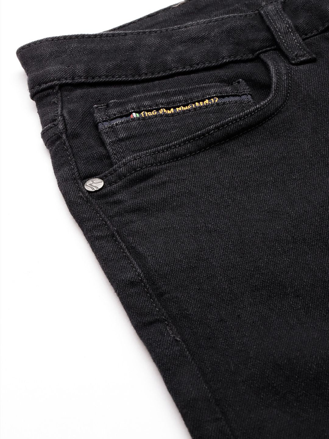 The Indian Garage Co Men Solid Slim Fit Jeans - Image 6