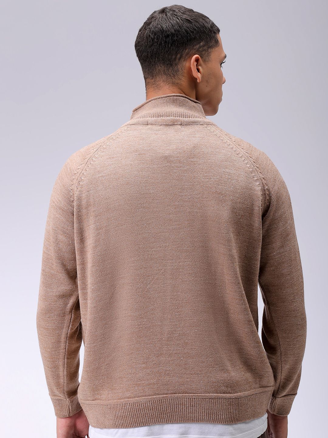 The Indian Garage Co Men Solid Turtle Neck Pullover - Image 4