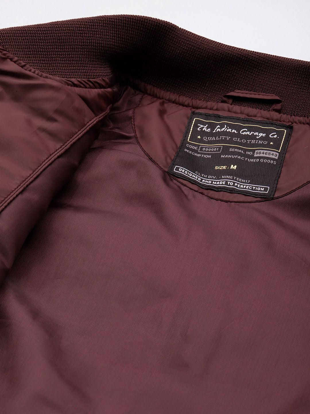 The Indian Garage Co Men Solid Zip-Front Puffer Jacket - Image 7