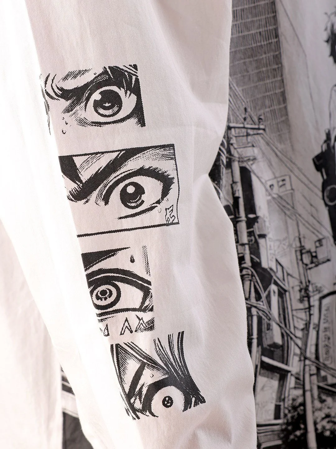 The Indian Garage Co Men Spread Collar Graphic Printed Cotton Oversized Casual Shirt - Image 7