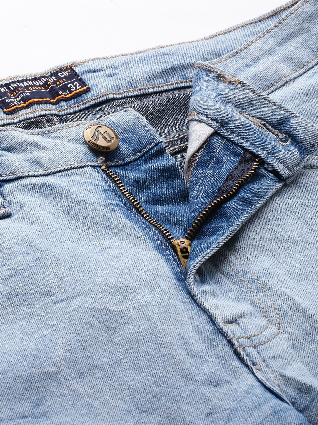 The Indian Garage Co Men Straight Fit Stretchable Jeans - Image 4