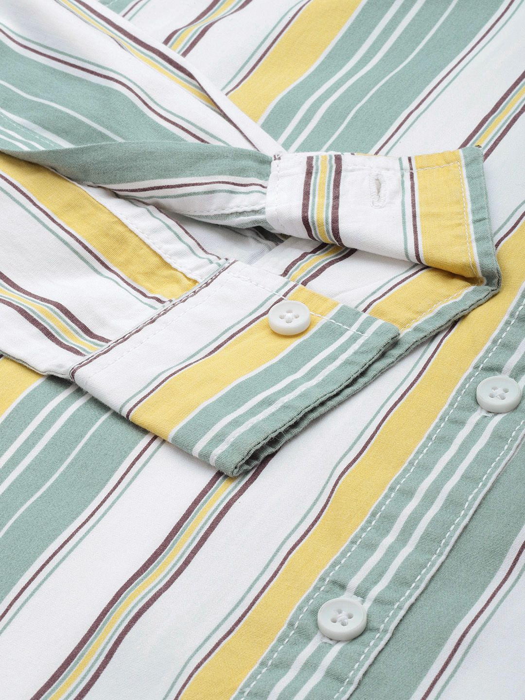 The Indian Garage Co Men Striped Casual Shirt - Image 3