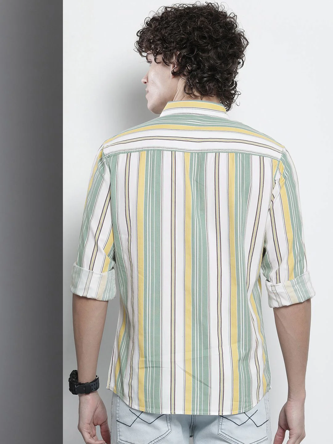 The Indian Garage Co Men Striped Casual Shirt - Image 4