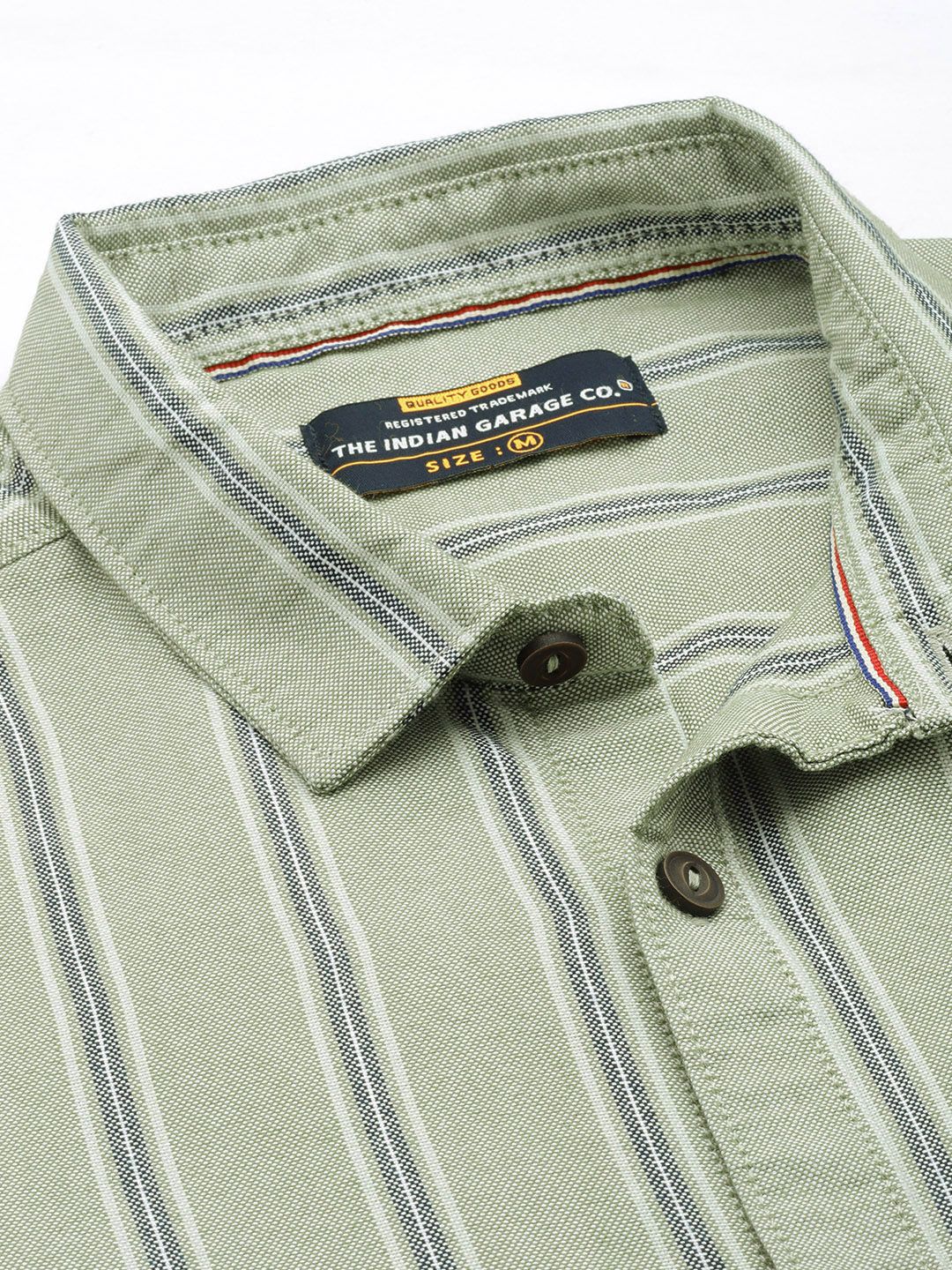 The Indian Garage Co Men Striped Casual Shirt - Image 2