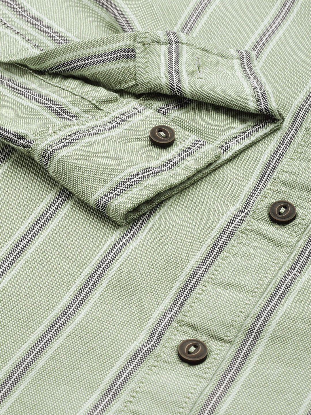 The Indian Garage Co Men Striped Casual Shirt - Image 3
