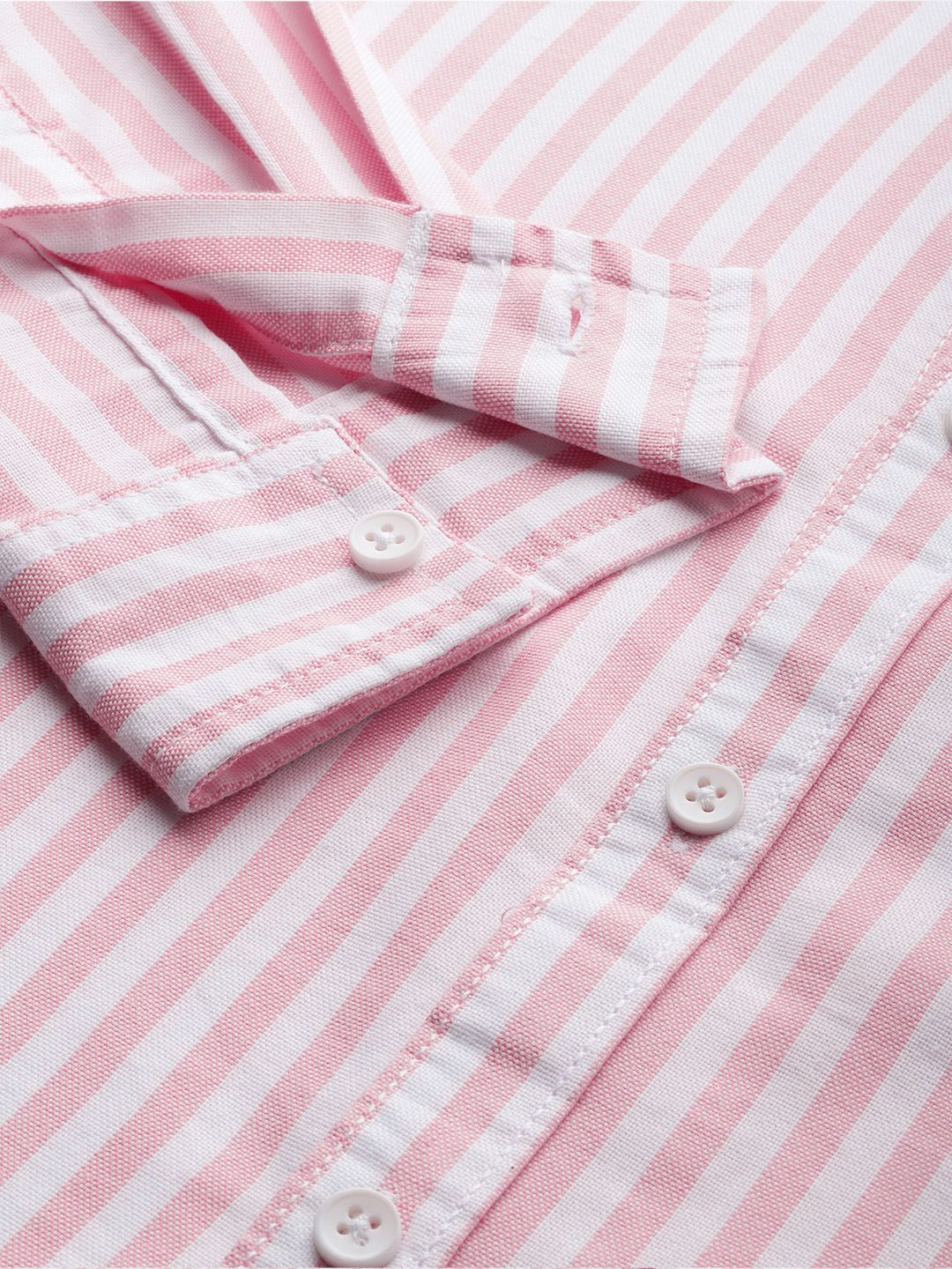 The Indian Garage Co Men Striped Cotton Casual Shirt - Image 3
