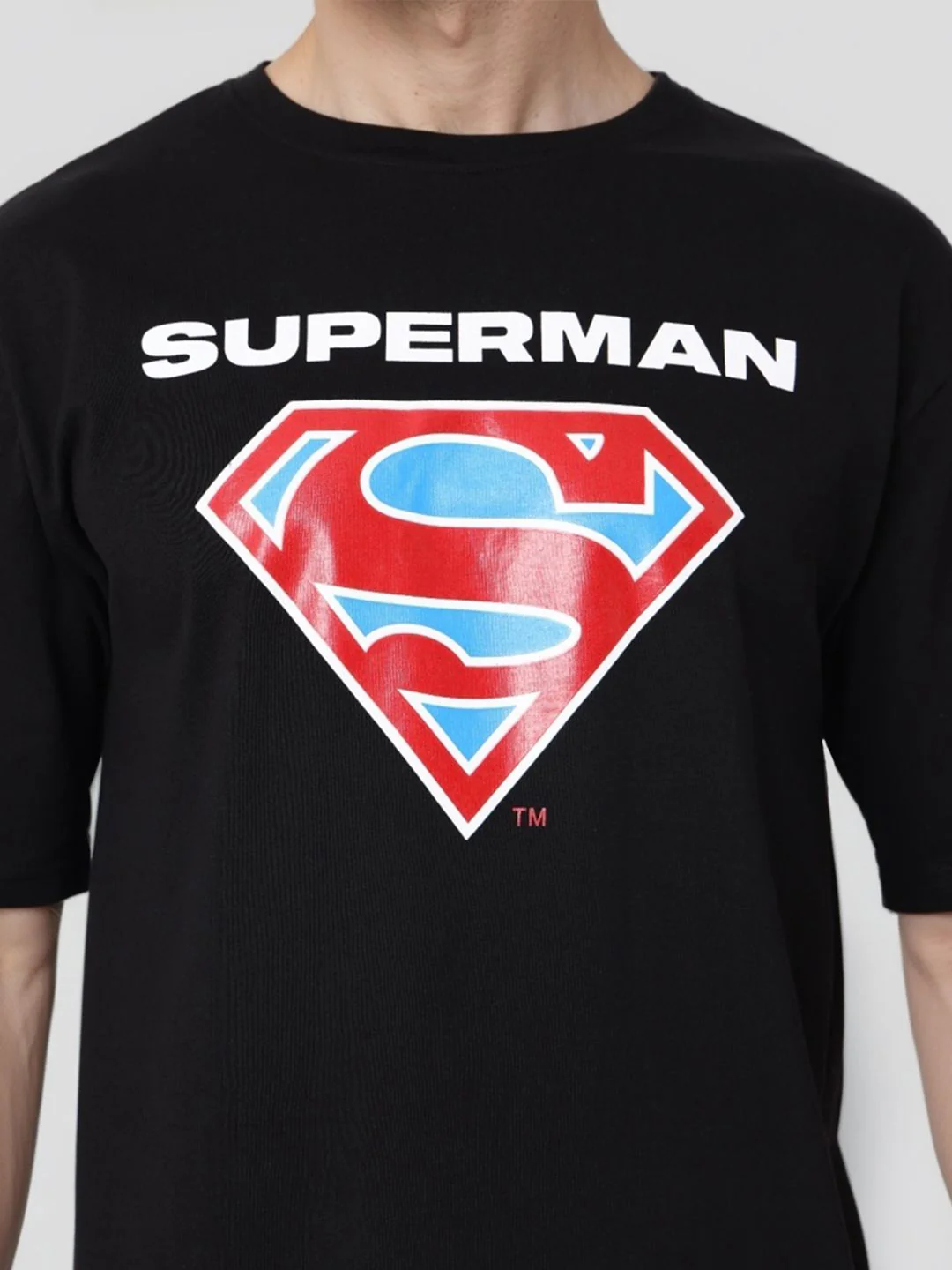 The Indian Garage Co Men Superman Graphic Printed Pure Cotton Relaxed Fit T-shirt - Image 2