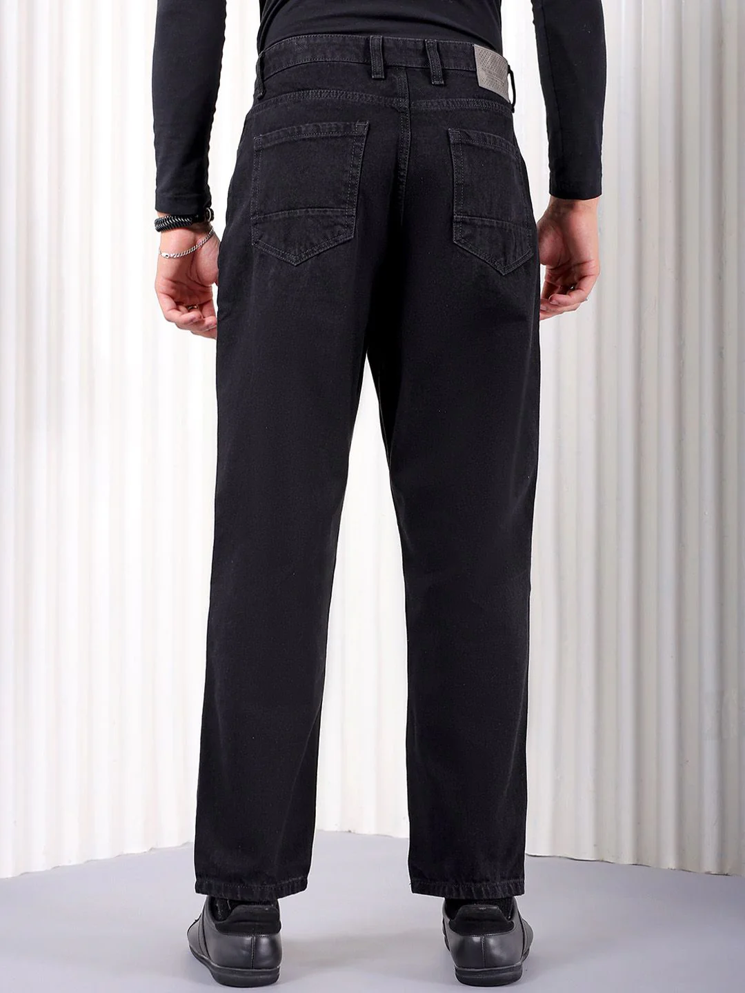 The Indian Garage Co Men Tapered Fit Highly Distressed Pure Cotton Jeans - Image 3