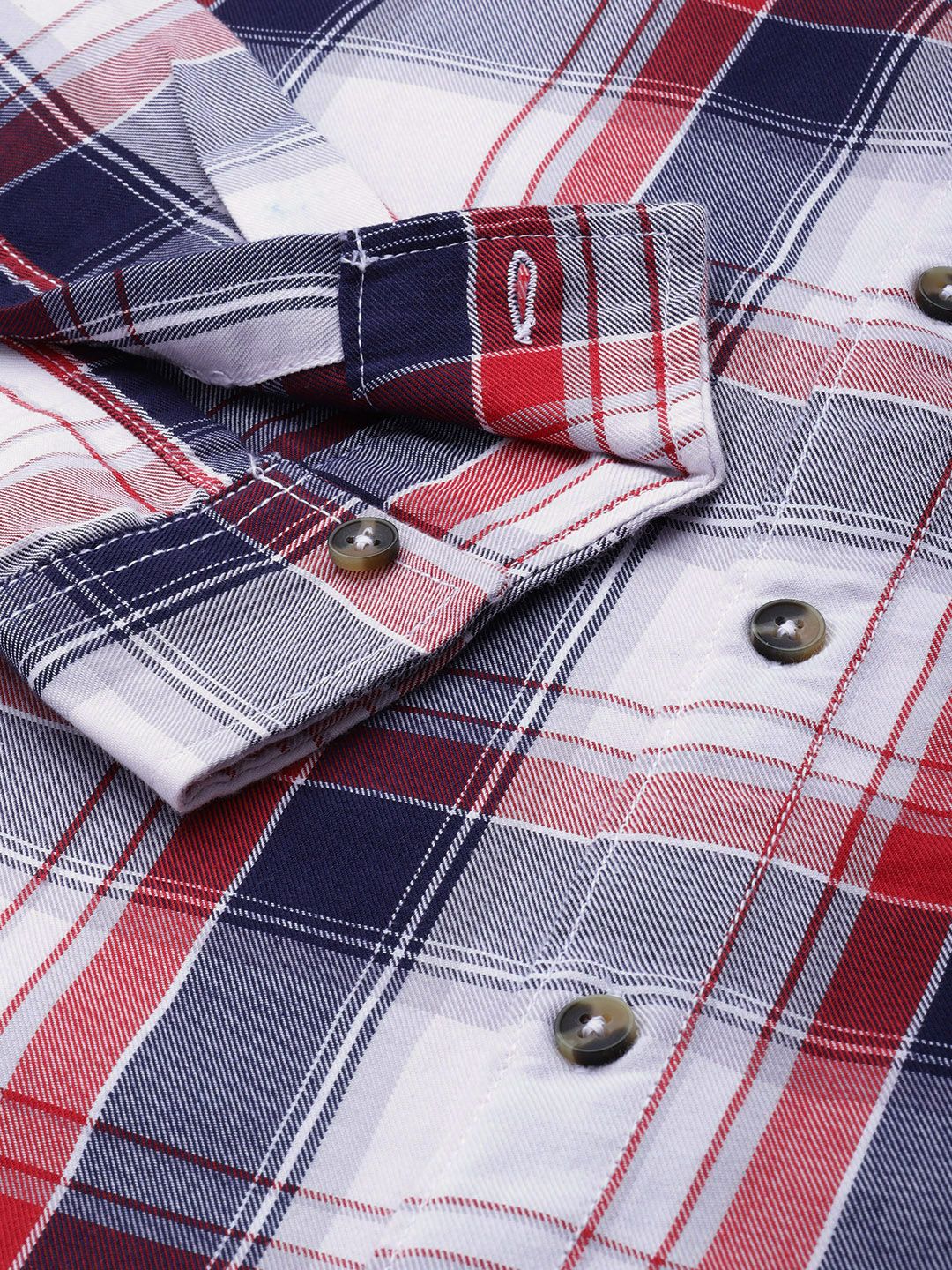The Indian Garage Co Men Tartan Checked Casual Shirt - Image 3