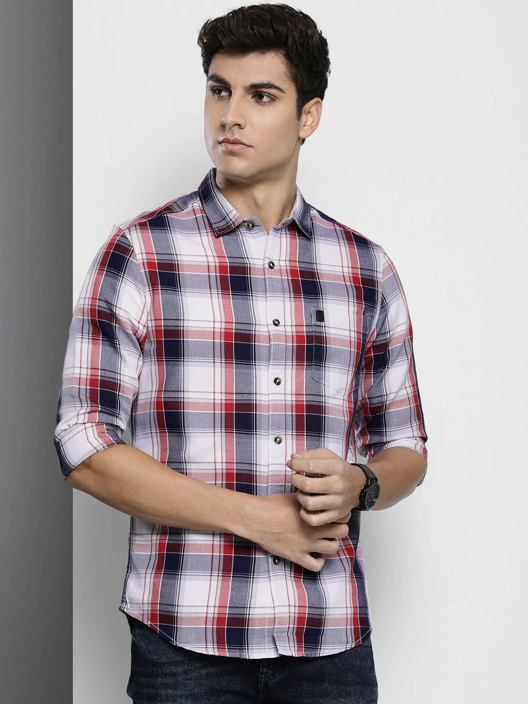 The Indian Garage Co Men Tartan Checked Casual Shirt - Image 5
