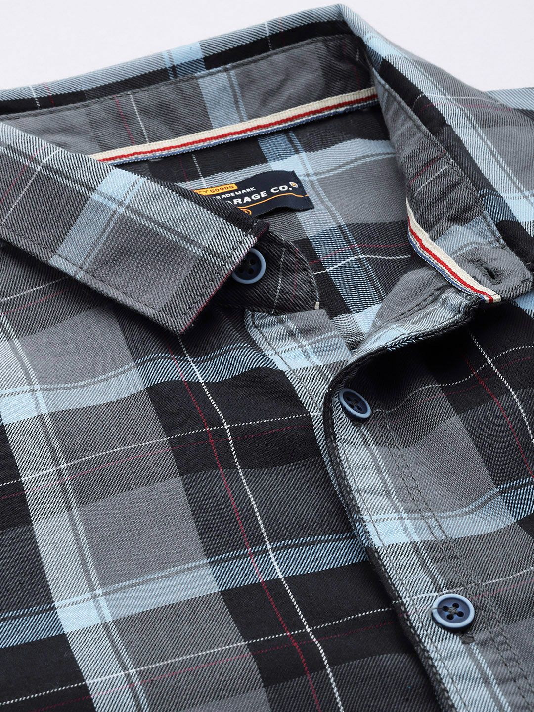The Indian Garage Co Men Tartan Checked Casual Shirt - Image 2