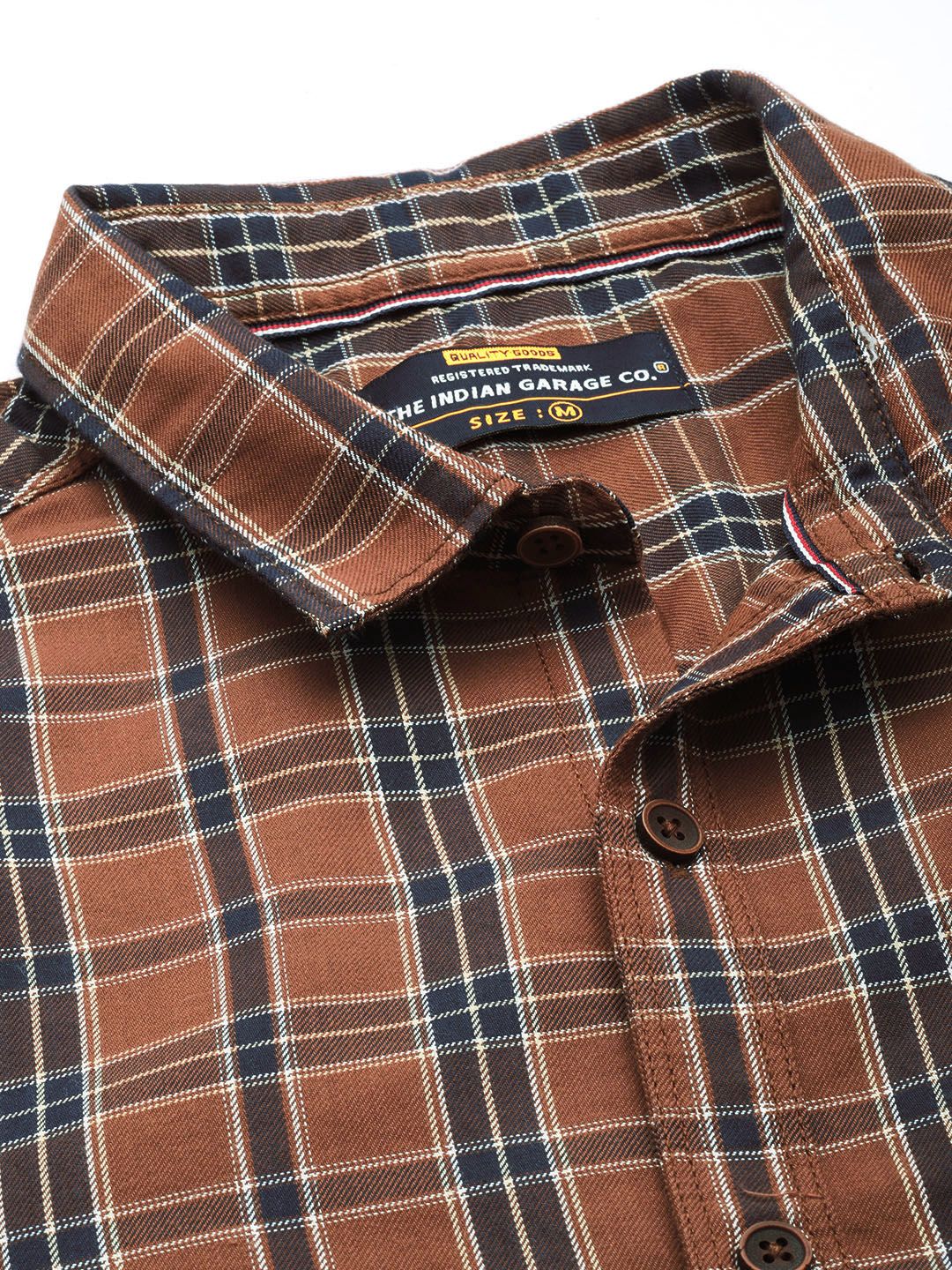 The Indian Garage Co Men Tartan Checks Casual Shirt - Image 2
