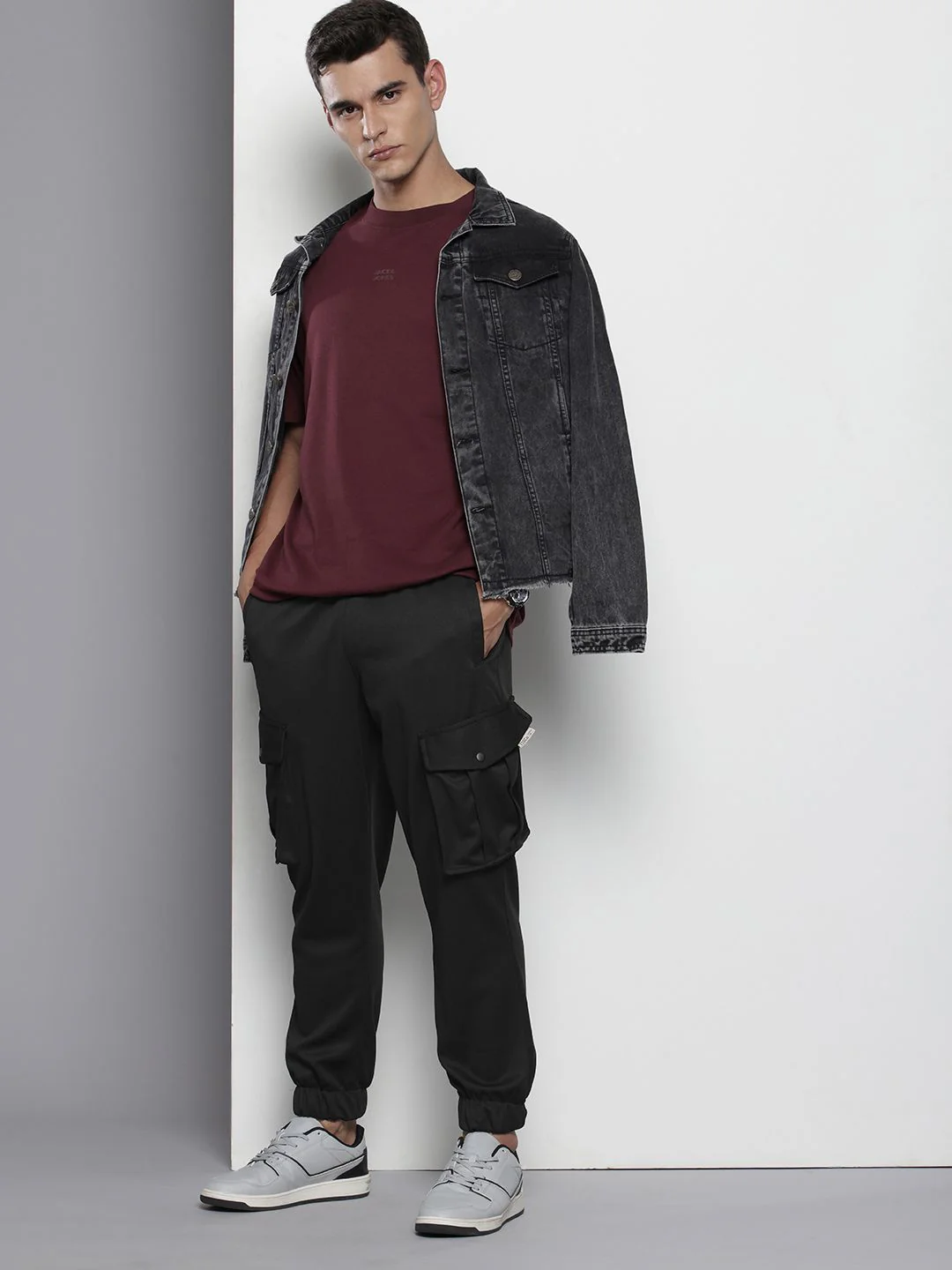 The Indian Garage Co Men Textured Joggers - Image 5