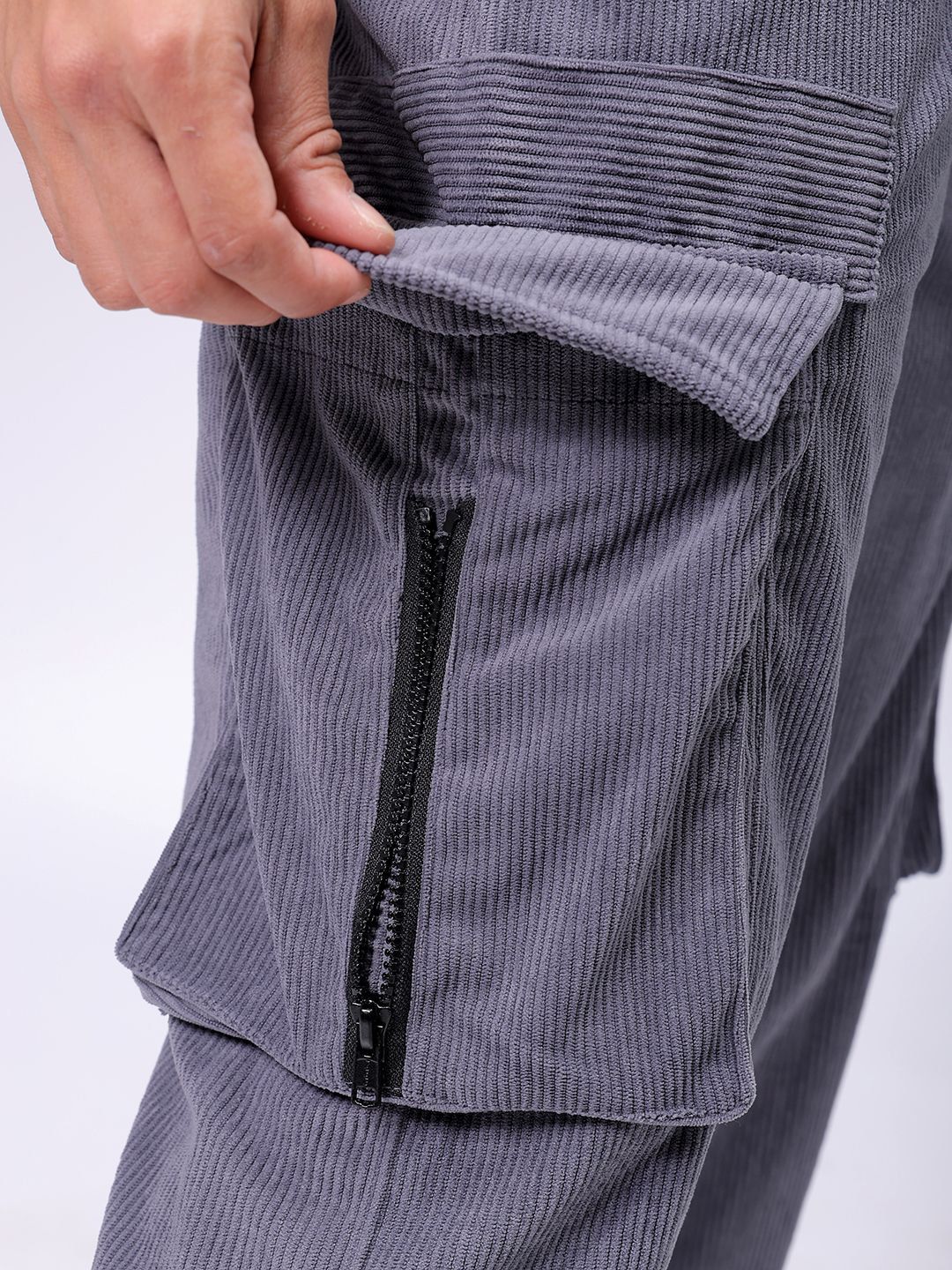 The Indian Garage Co Men Textured Loose Fit Joggers Trousers - Image 7