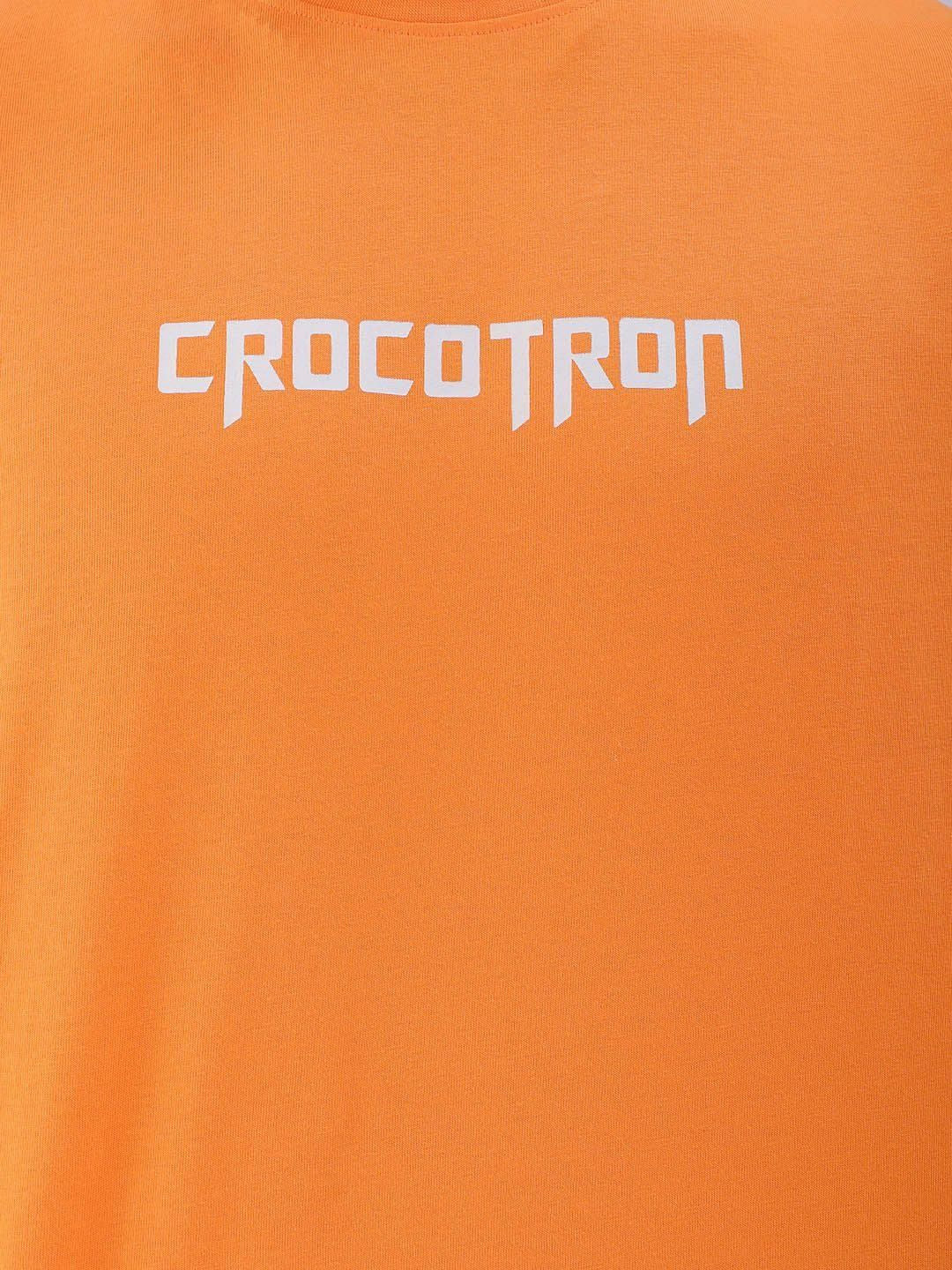 The Indian Garage Co Men Typography Printed Round Neck Cotton Oversized T-Shirt - Image 2
