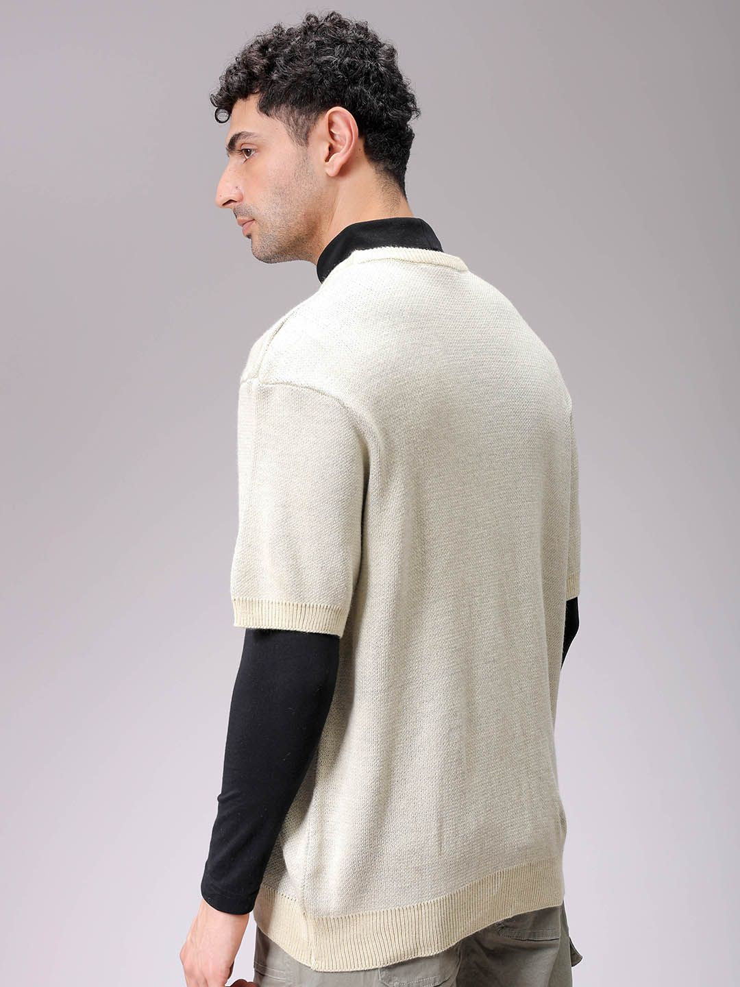 The Indian Garage Co Men Typography Printed Short Sleeves Pullover - Image 4