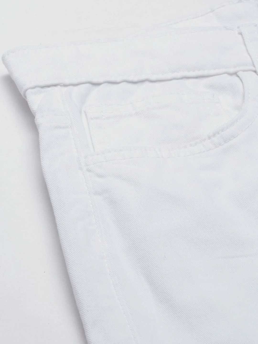 The Indian Garage Co Men White Slim Fit Chino Shorts - Image 6