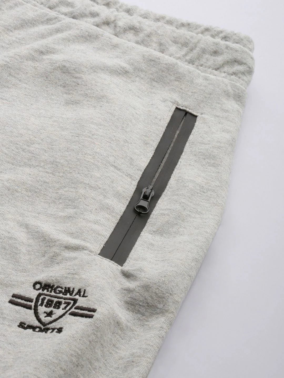The Indian Garage Co Men White Solid Slim Fit Jogger - Image 6