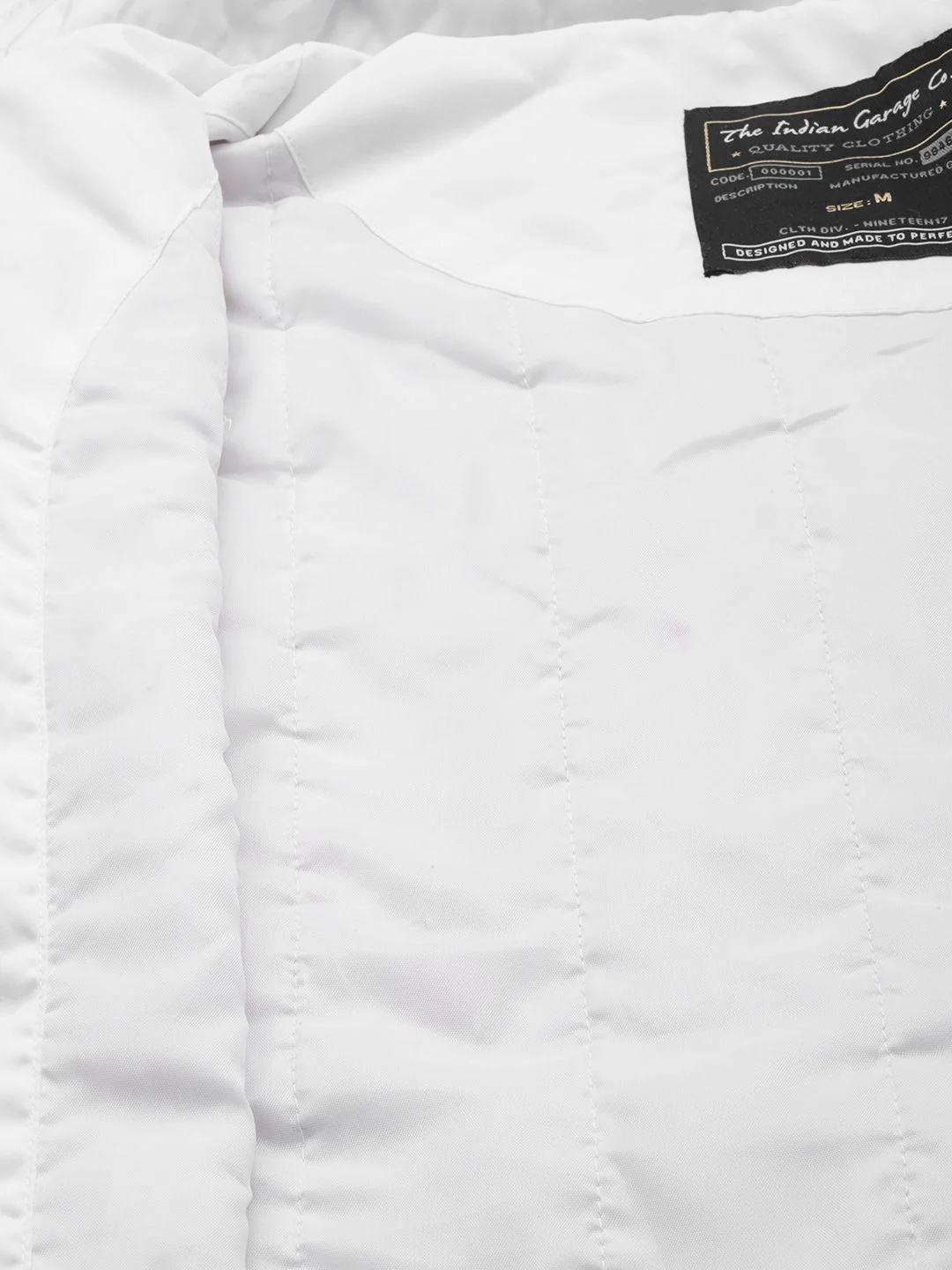 The Indian Garage Co Men White Sporty Jacket - Image 7