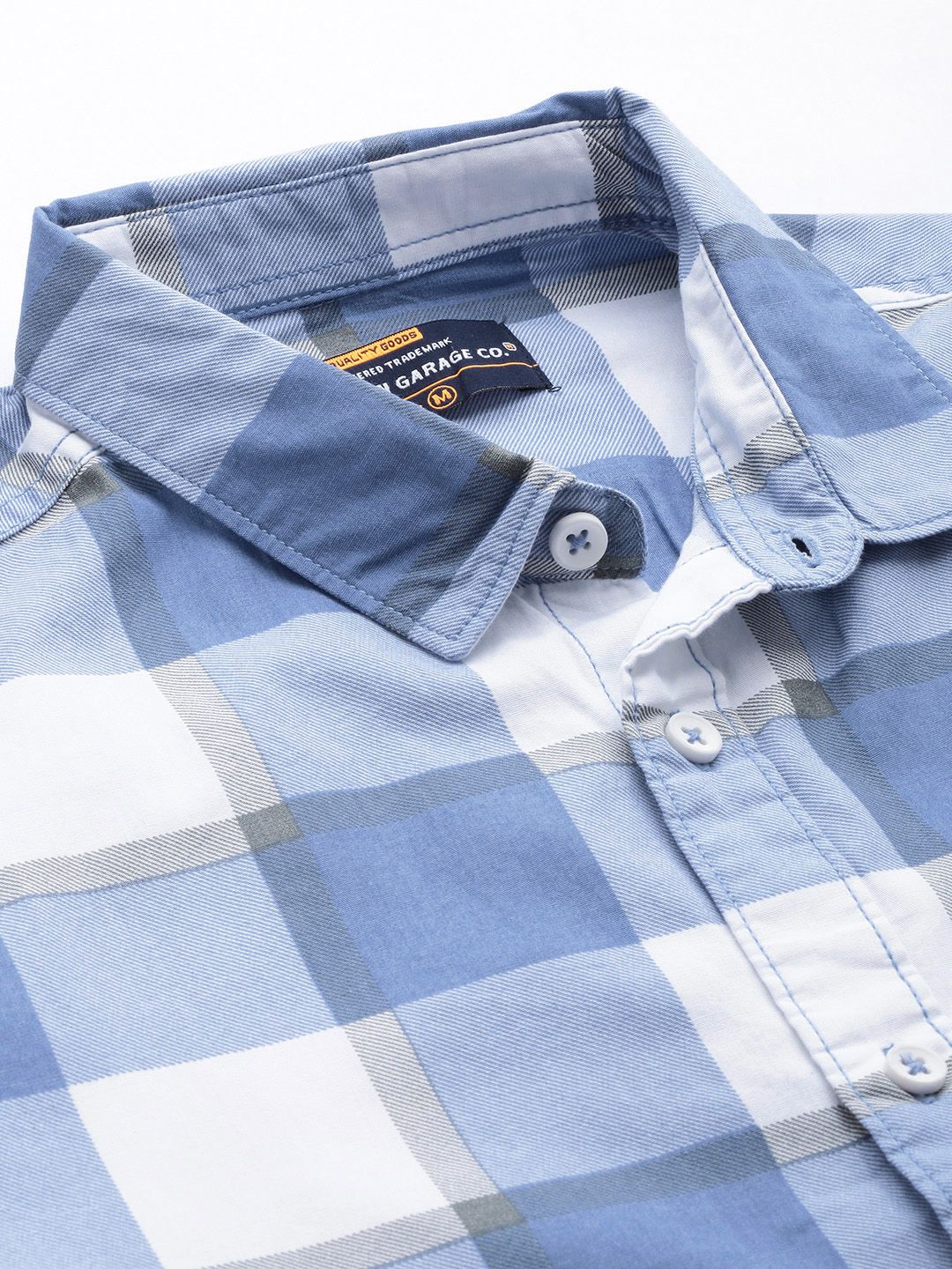 The Indian Garage Co Men Windowpane Checked Casual Shirt - Image 2