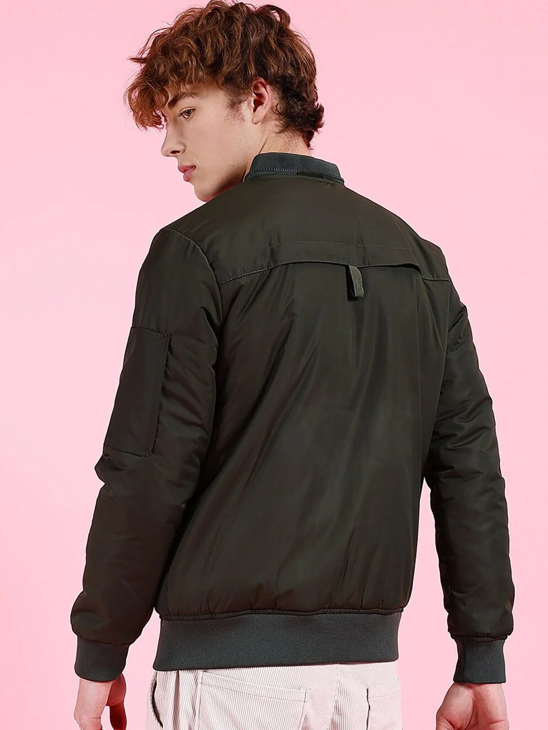 The Indian Garage Co Men Zip-Front Bomber Jacket - Image 5