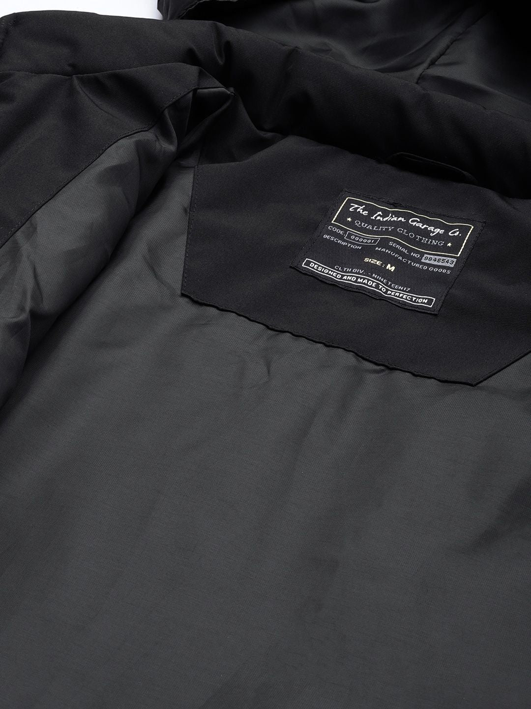 The Indian Garage Co Men Zip-Front Bomber Jacket with Detachable Hood - Image 7