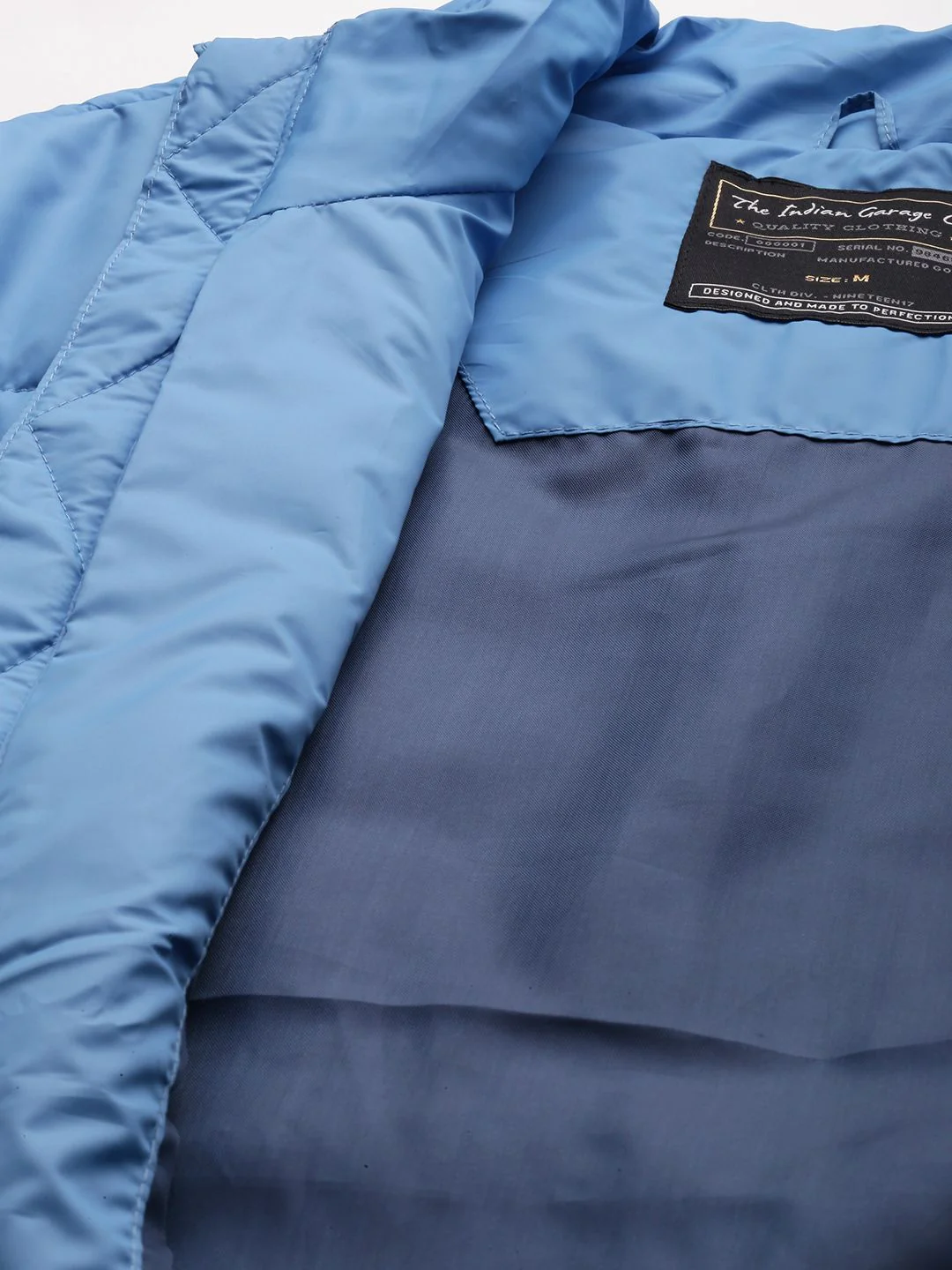 The Indian Garage Co Men Zip-Front Puffer Jacket with Zip Pockets - Image 7