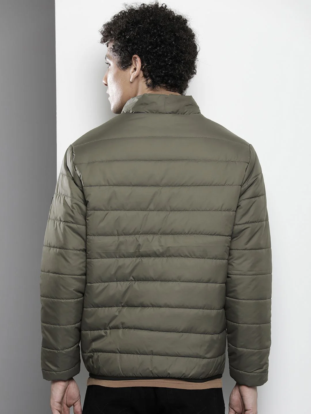 The Indian Garage Co Men Zip-Front Puffer Jacket with Zip Pockets - Image 5