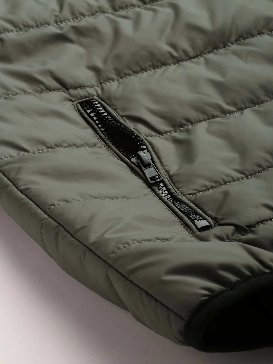 The Indian Garage Co Men Zip-Front Puffer Jacket with Zip Pockets - Image 6