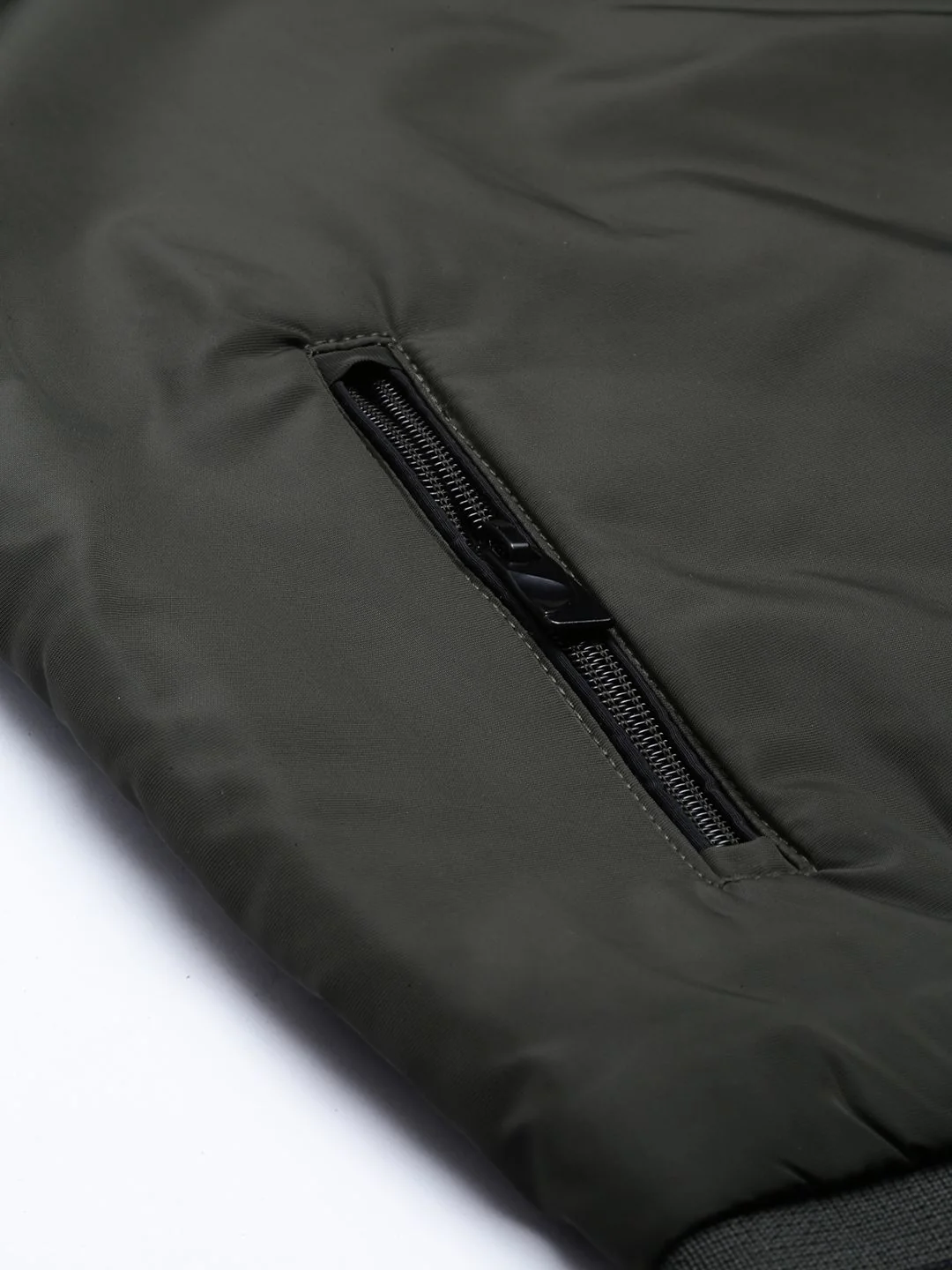 The Indian Garage Co Men Zip-Front Slim Fit Bomber Jacket - Image 6